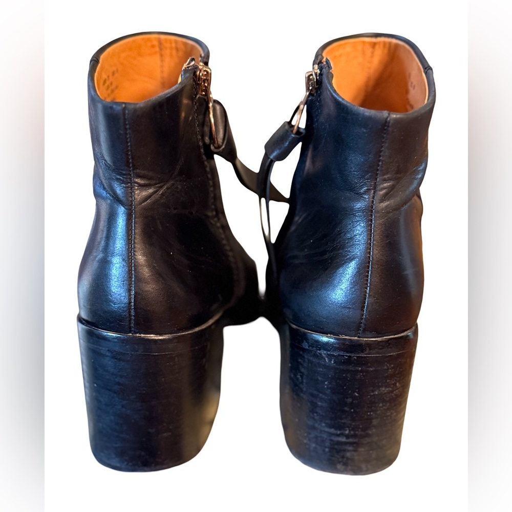 & Other Stories  EUC  EUR 38  US 8 Black Leather Pointed Toe Ankle Boots (SH010) - Picture 6 of 10